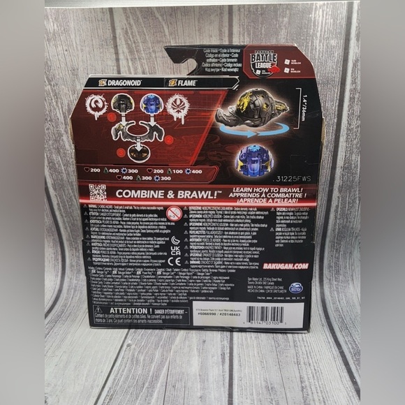Bakugan Street Brawl Special Attack Dragonoid & Flame - Picture 3 of 3